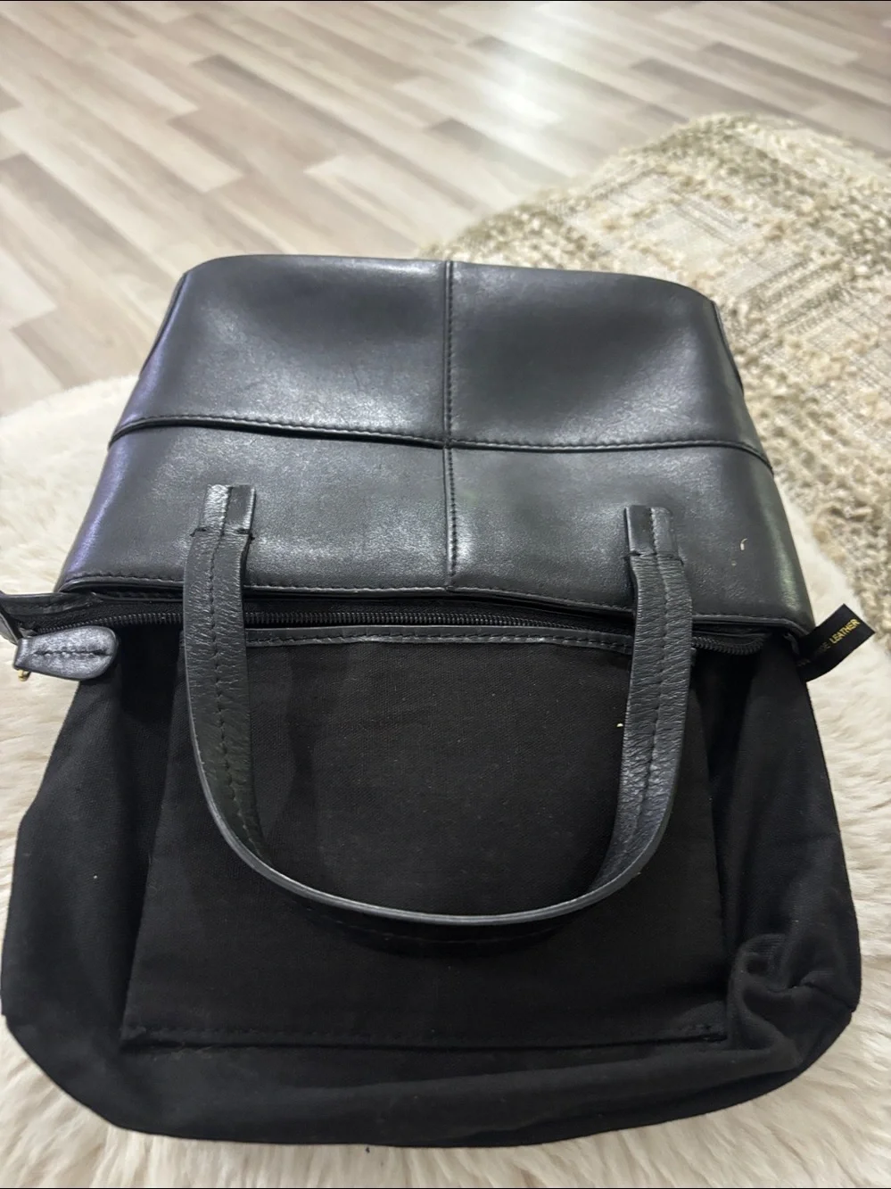 Etienne Aigner Black Leather Mini‎ Tote Classic Handbag